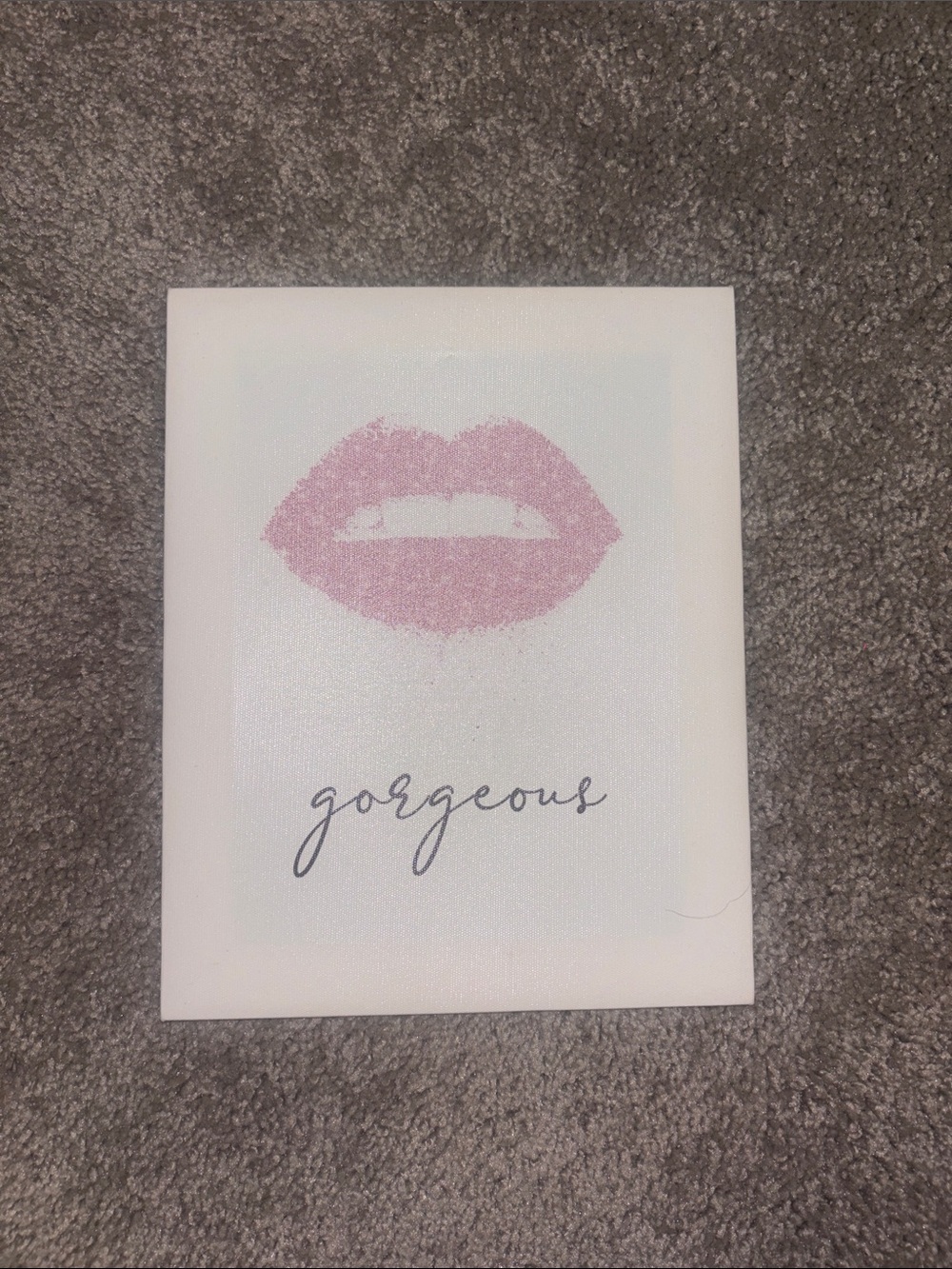 Pink Lip Art Canvas - "Gorgeous"